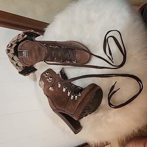 Coach brown suede boots - Picture 11 of 16